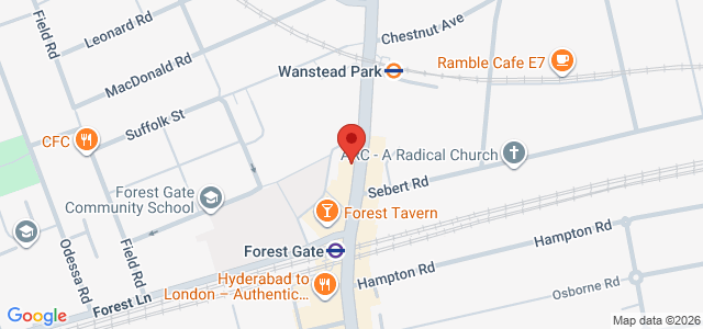 Map showing Pam Pam in London
